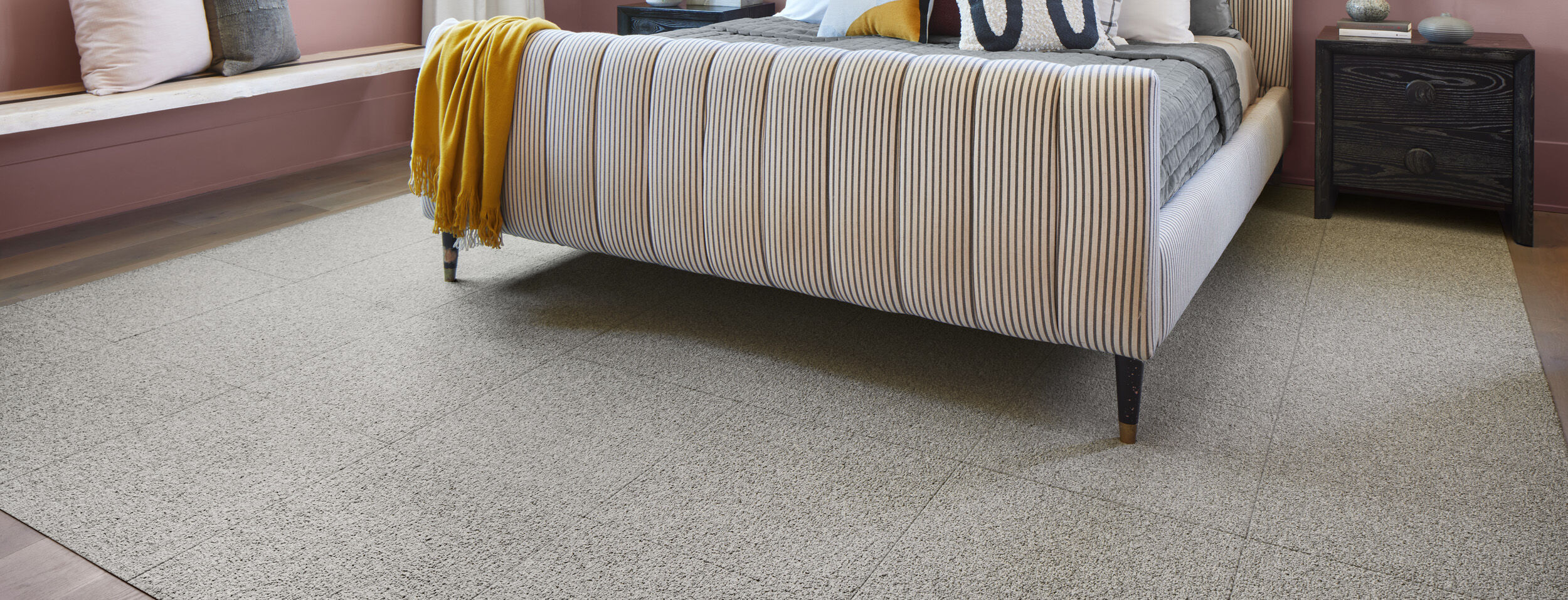 Heaven Sent - Marigold: Solid Color Area Rugs & Carpet Tiles by FLOR